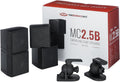 Pure Resonance Audio MC2.5B Dual 2.5 Swiveling Mini Cube Speaker Pair