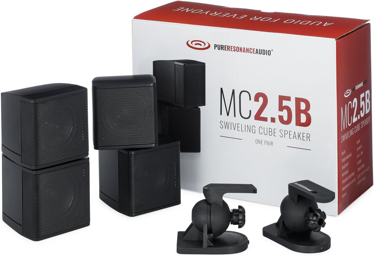 Pure Resonance Audio MC2.5B Dual 2.5 Swiveling Surround Sound