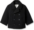 Toddlers and Baby Boys' Wool Blend Double Breasted Coat - Cozy Layer
