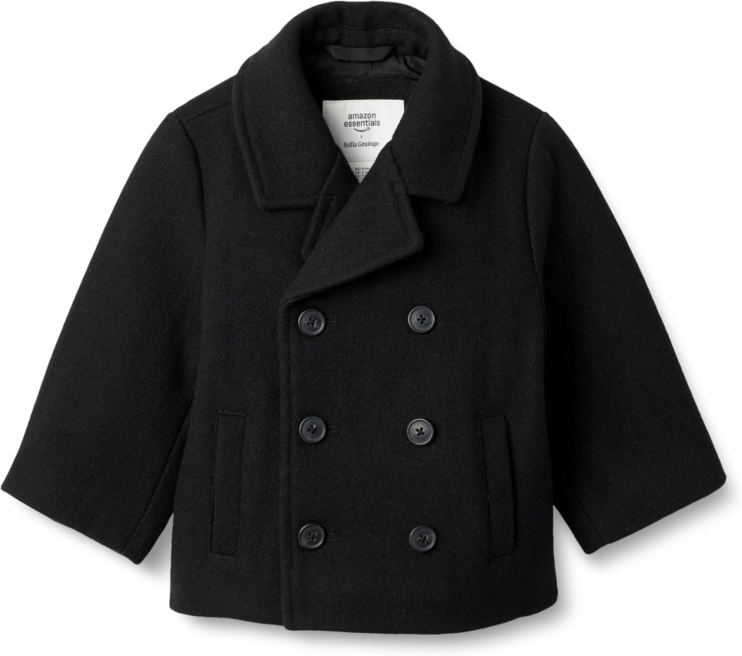 Wool Blend Double Breasted Coat for Toddlers and Baby Boys