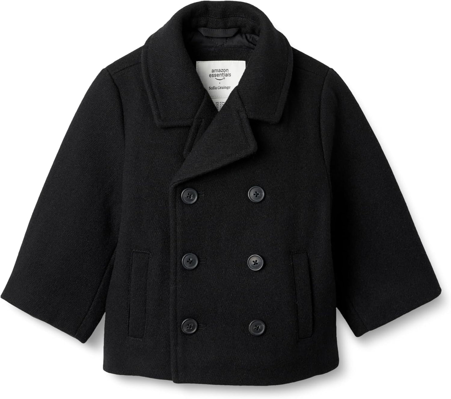 Wool Blend Double Breasted Coat for Toddlers and Baby Boys