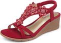 Women's Low Wedge Heels Platform Sandals - Comfortable Summer Wedge