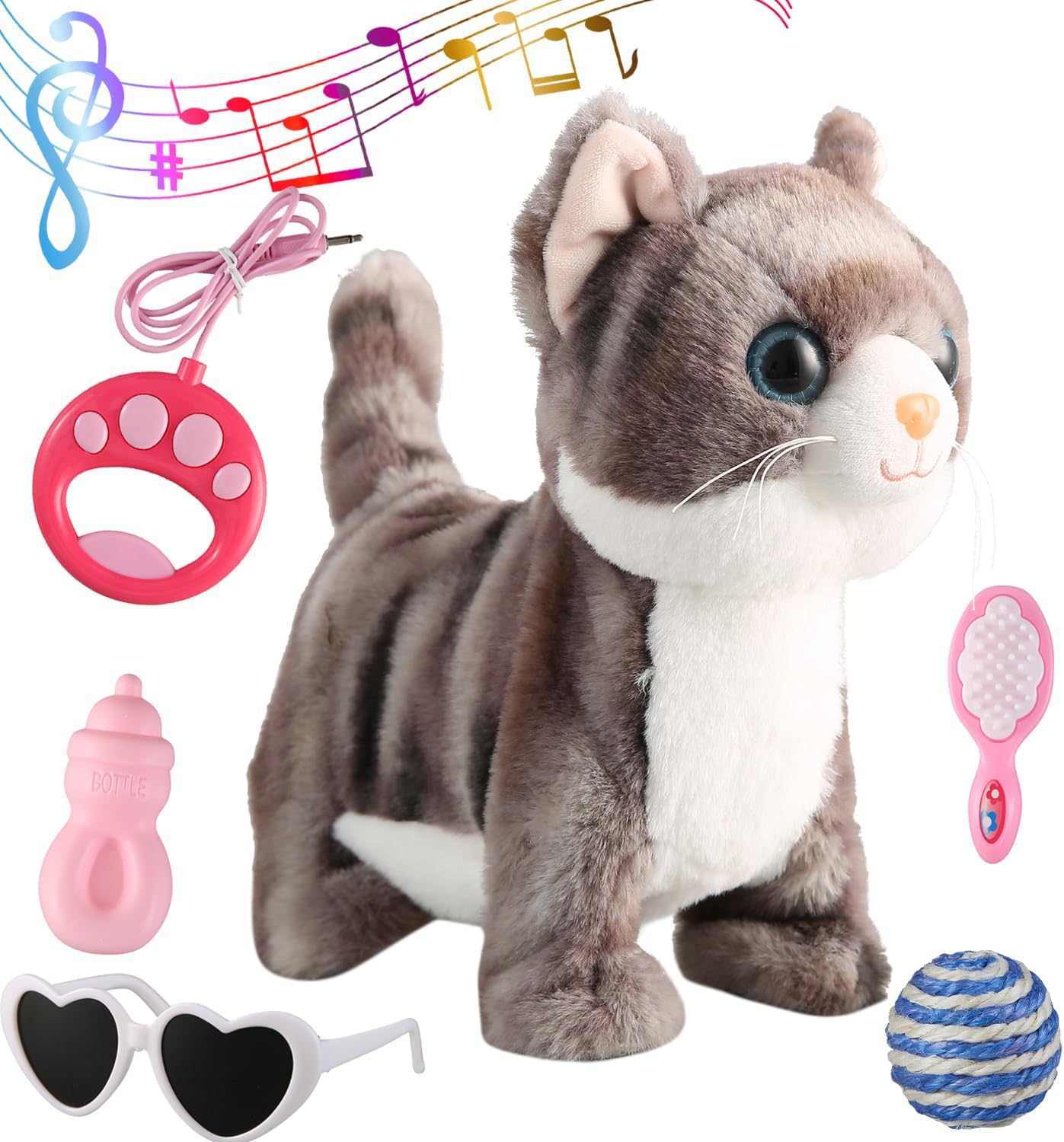 Remote Control Singing Cat Toy - Interactive Robotic Kitten
