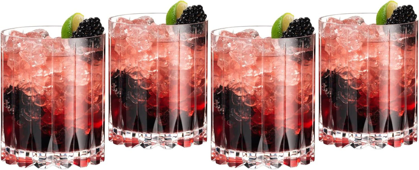 Riedel Drink Specific Glassware Double Rocks Set of 4 for Cocktails