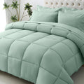 California King Comforter Set - Ultra-Soft 7-Piece Sage Green