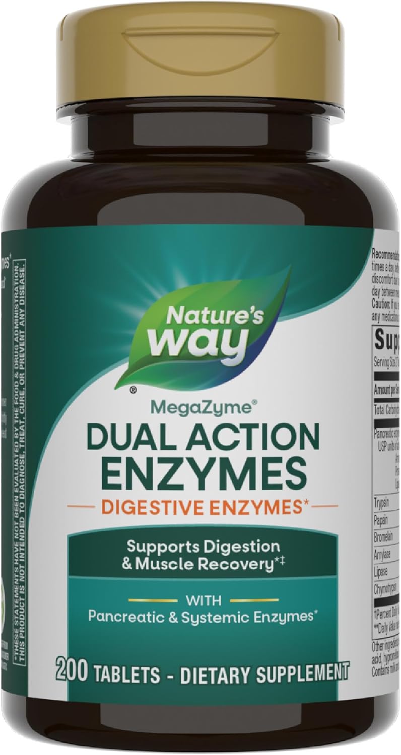 Nature's Way Mega-Zyme Enzymes for Digestive Support and Relief