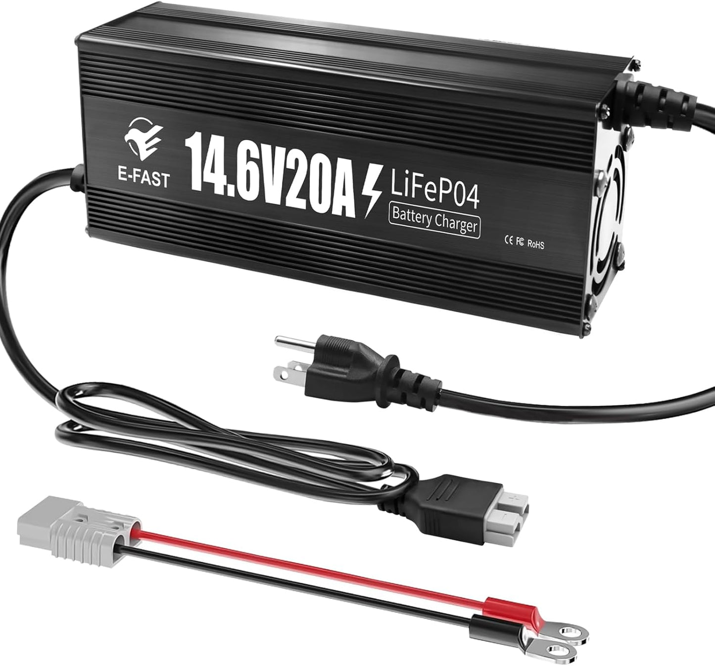 12V 20A Lithium Battery Charger for LiFePO4 Deep Cycle Use