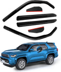 4 PCS In Channel Rain Guards for Toyota 4Runner 2016-2024