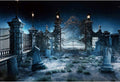 Halloween Cemetery Backdrop 10x6.5ft - Spooky Photo Background