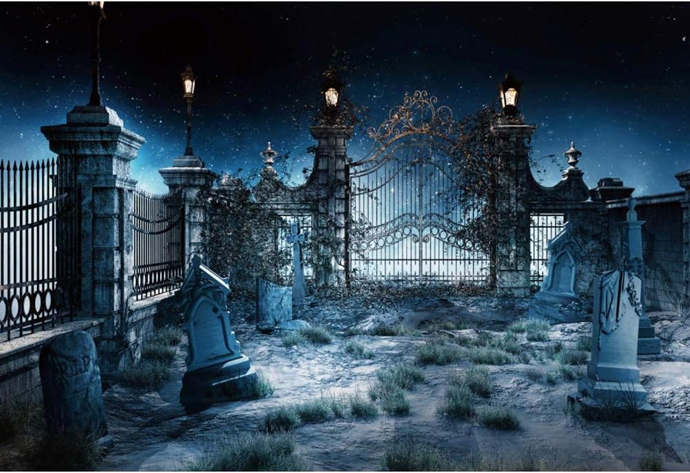 DASHAN 10x6.5ft Halloween Backdrop for Spooky Celebrations