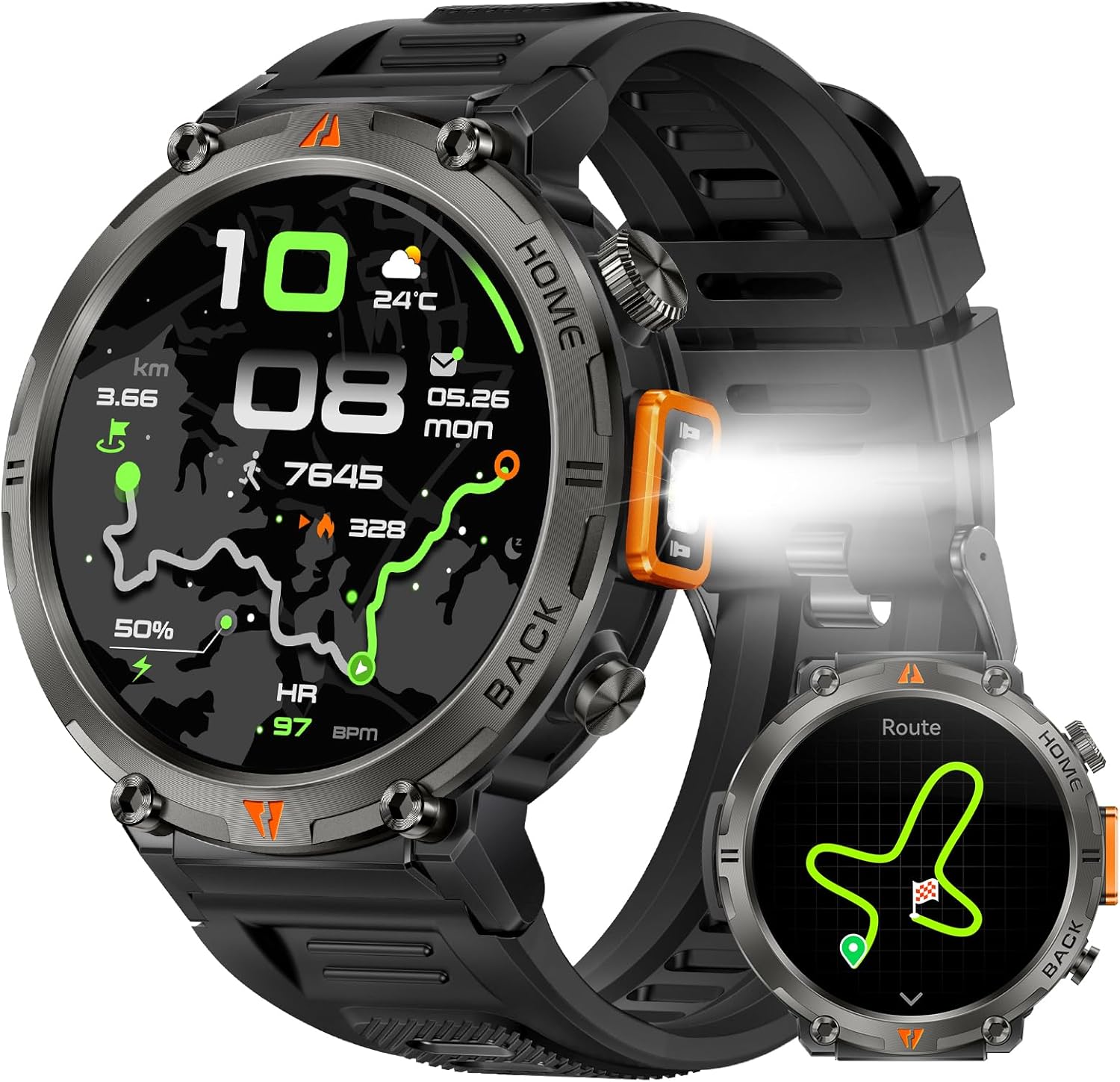 Military Smart Watches for Men with GPS and Waterproof Design