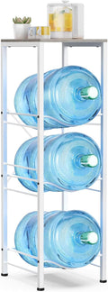 Housolution 3-tier 5 Gallon Water Jug Holder with Storage Shelf