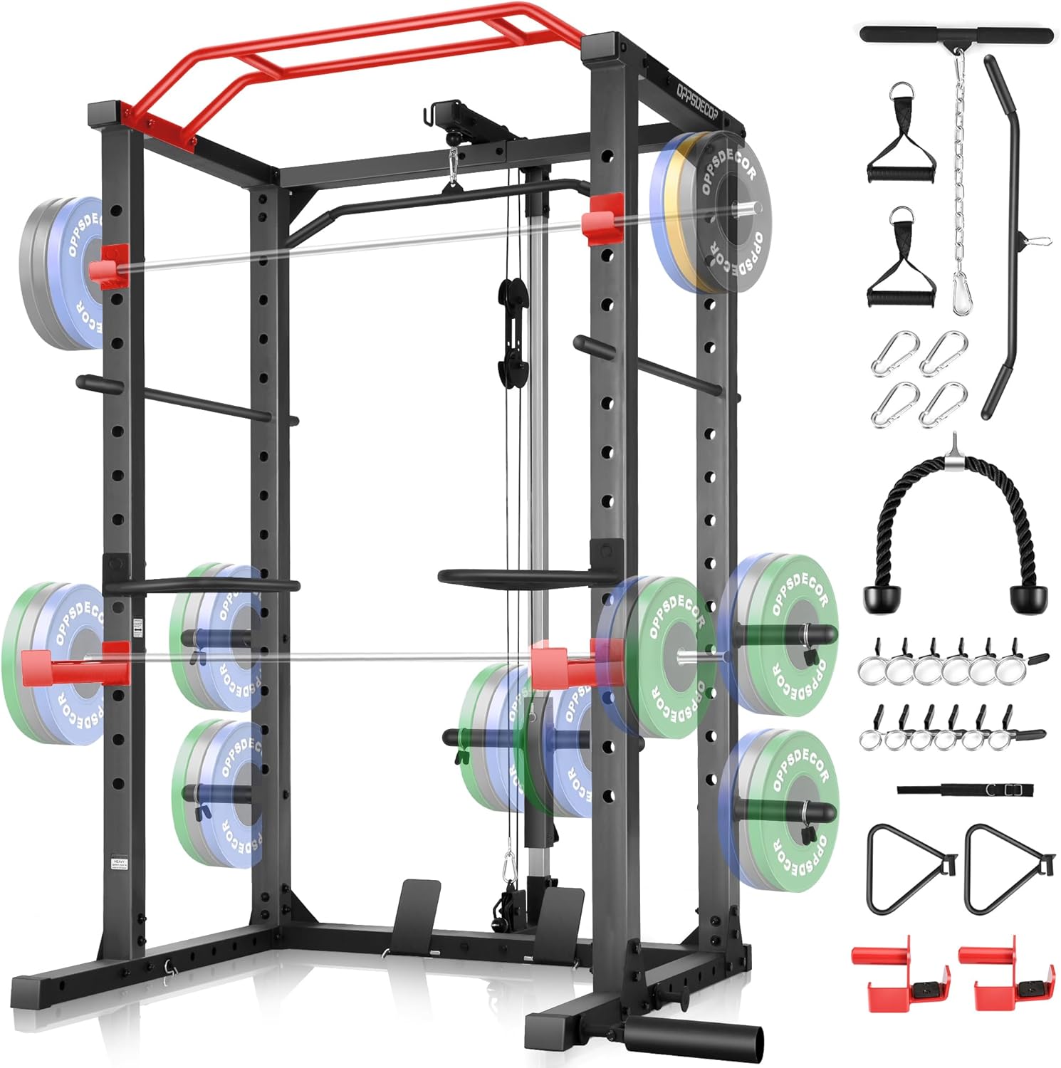 OPPSDECOR Power Cage: Ultimate Home Gym Strength