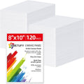 Canvas Boards for Painting 8x10 120 Pack - Bulk Primed Cotton Panels