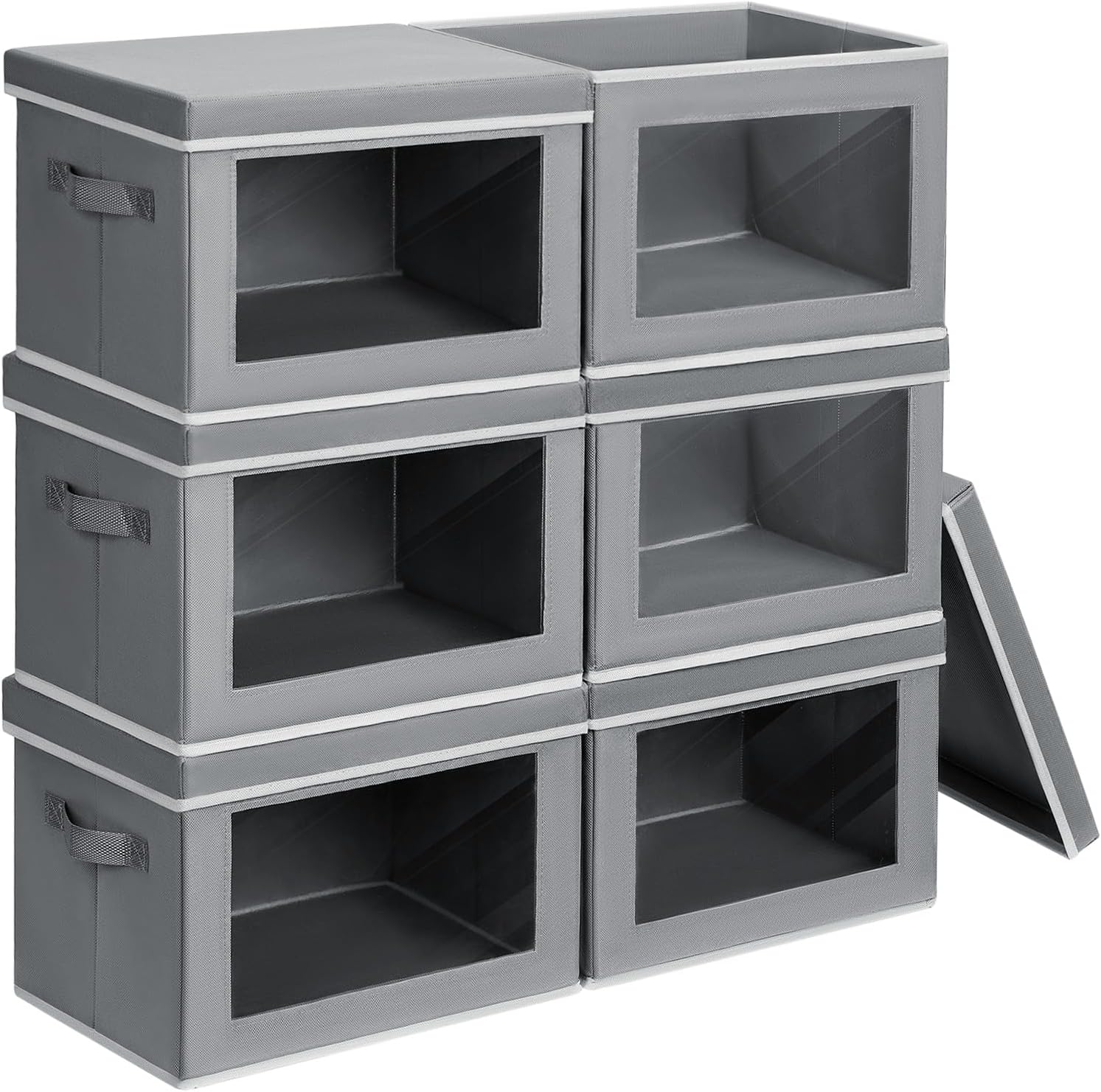 Clothes Organizers and Storage - 6 Pack Large Storage Box