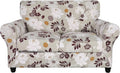 Loveseat Stretch Sofa Cover Brown Flowers - Floral 3-Piece