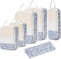 Narwey 6 Set Compression Packing Cubes for Travel - Carry-On Friendly