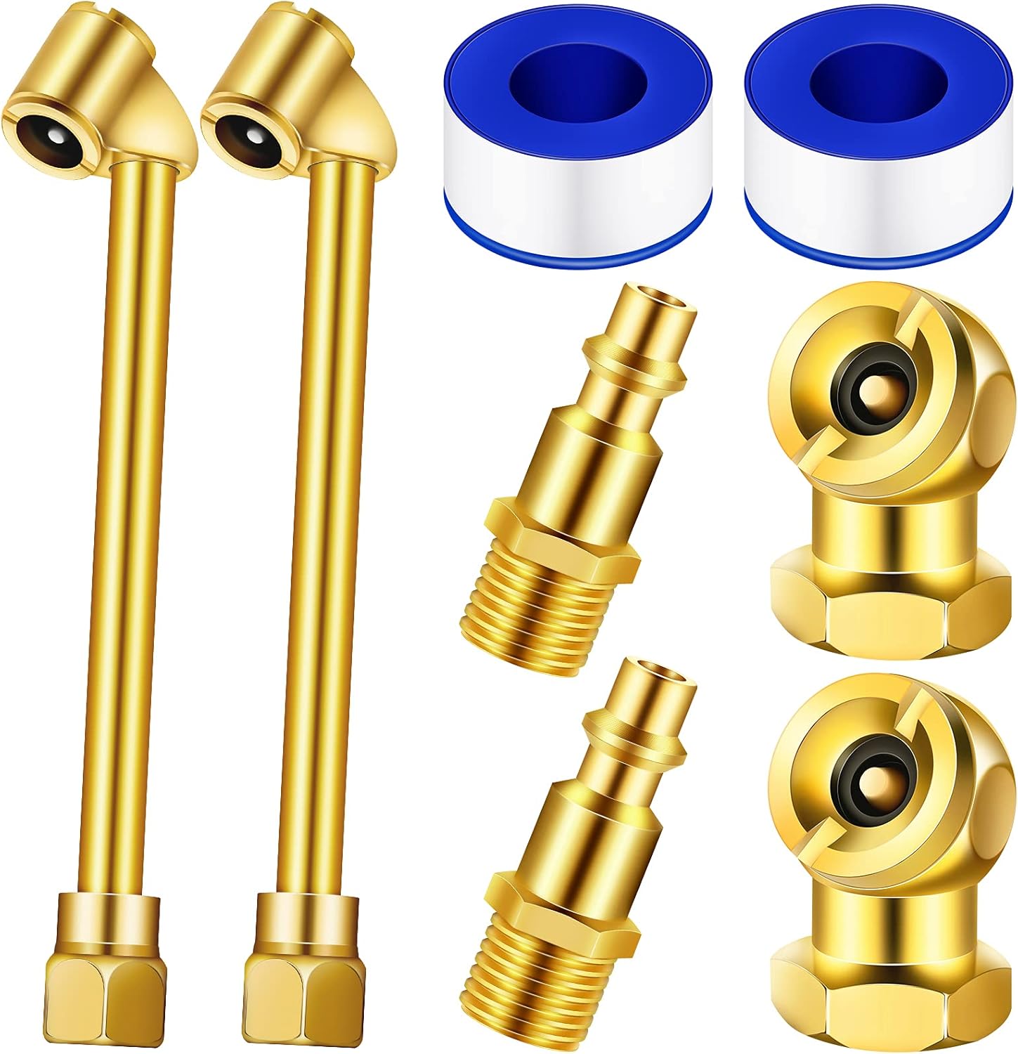 Frienda 8 Pcs Air Chuck Set - Dual Connection, Easy Tire Inflation