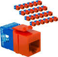 CAT5e Keystone Jack Slim Profile 180 Degree Punch Down - PoE++ Ready