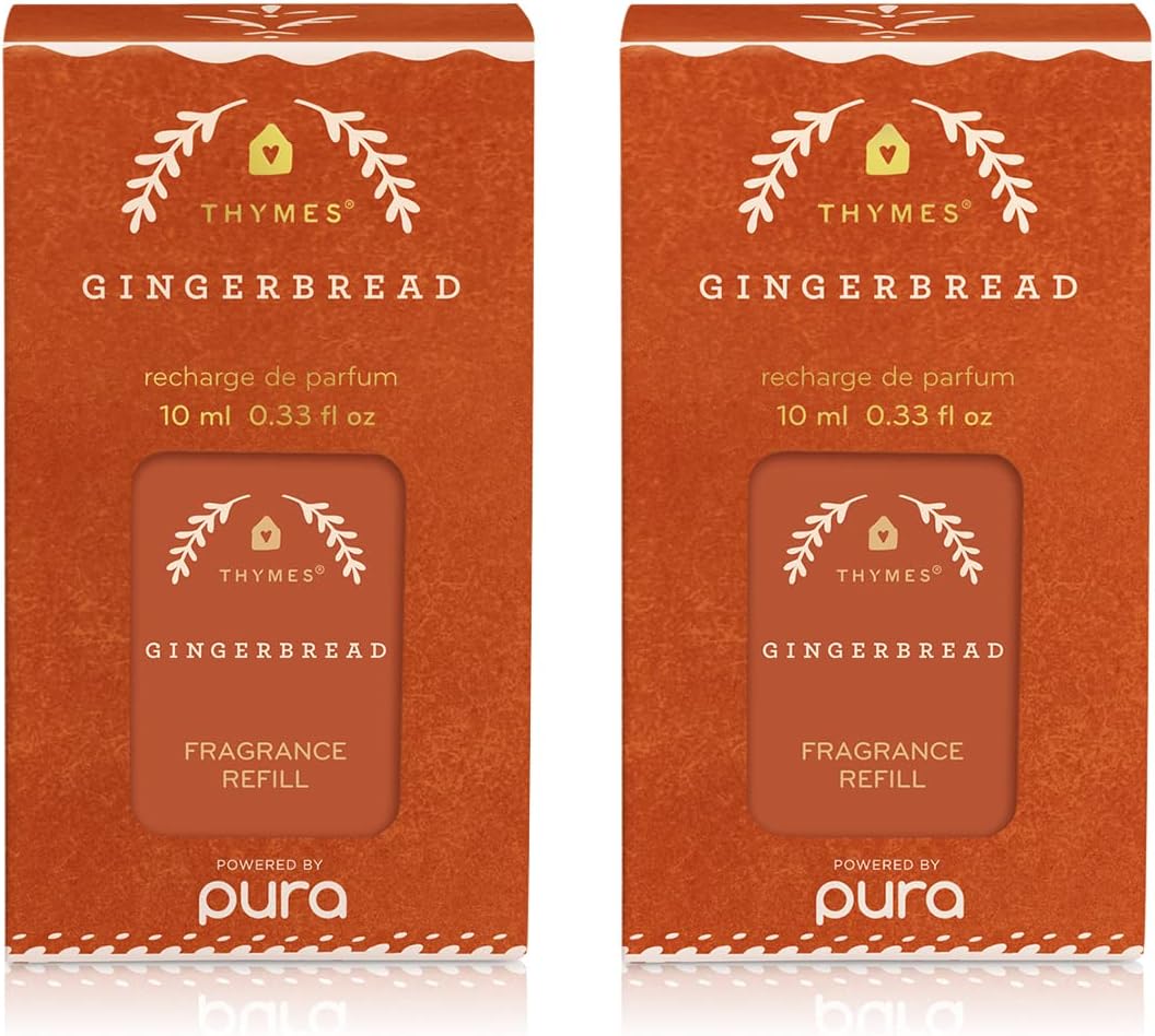 Thymes Pura Refills for Long-Lasting Gingerbread Home Fragrance