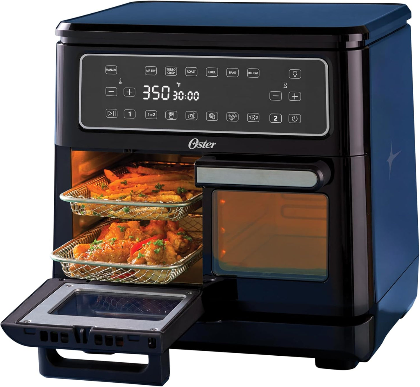 Oster 11-Qt Dual Zone Air Fryer: 6 Functions, 2 Baskets