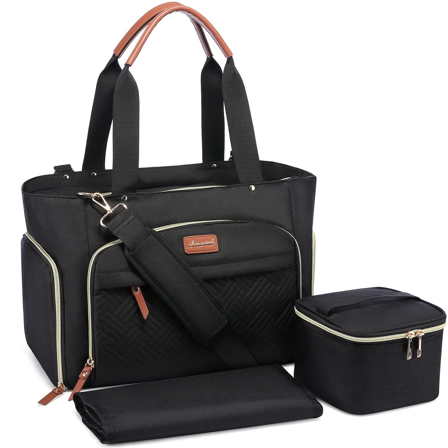 LOVEVOOK Breast Pump Bag Set for Busy Moms with Laptop Pocket