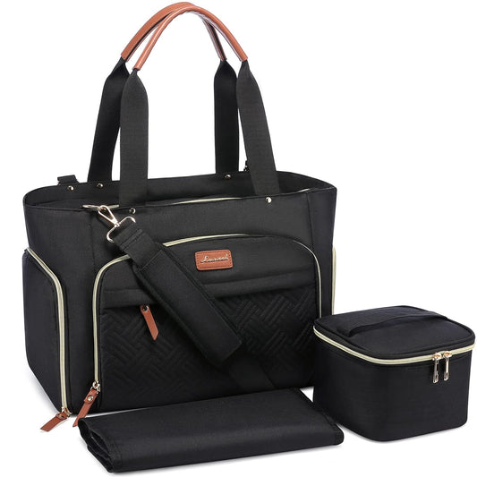 LOVEVOOK Breast Pump Bag Set for Busy Moms with Laptop Pocket
