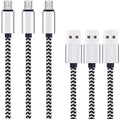Ailun 10ft Micro USB Cable 3-Pack - Fast Charging & Sync