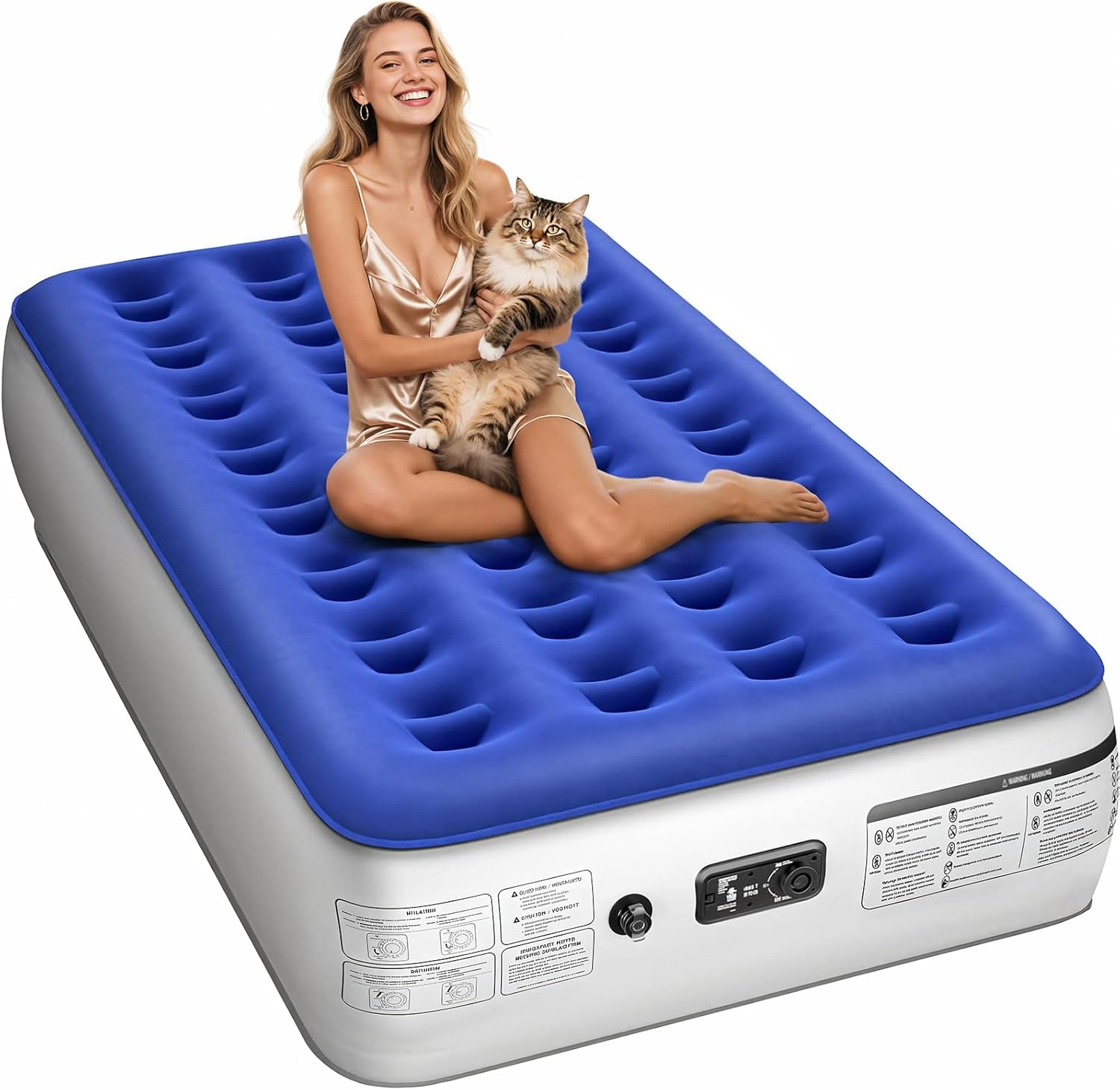 Twin Air Mattress with Built in Pump for Luxurious Comfort