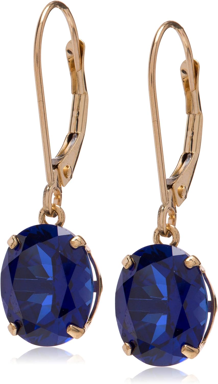 Elegant 14K White Gold Oval Amethyst Dangle Earrings for All