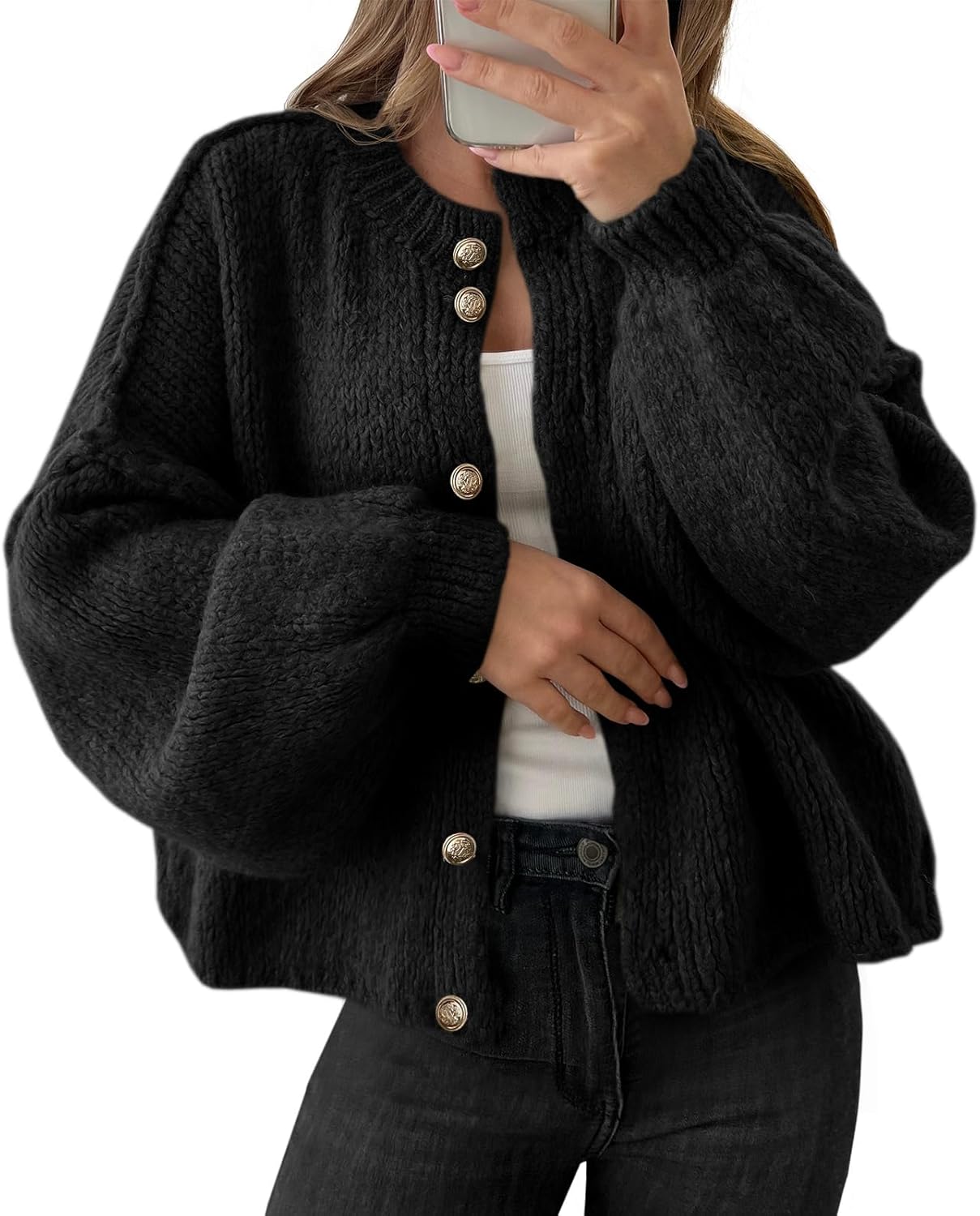 Oversized Cardigans for Women: Cozy Button Up Chunky Knit Style
