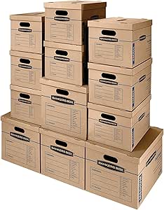 SmoothMove Classic Moving Boxes for Easy Packing and Transport