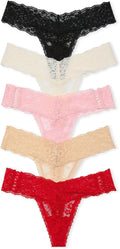 Victoria's Secret Lace Thong Multi Pack - Supersoft Everyday Comfort