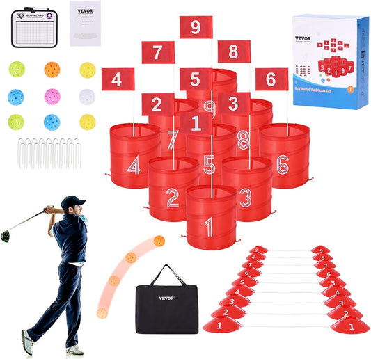 Portable 9-Hole Backyard Golf Fun