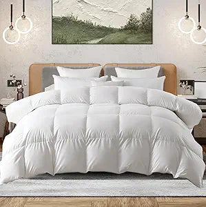 Sweetcrispy Down Comforter Queen Size for All Seasons Comfort