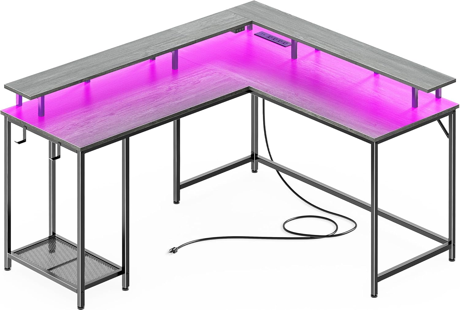 Superjare LED Gaming Desk - Maximize Productivity!