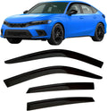 2022-2026 Tape-On Rain Guards for Honda Civic Hatchback - Tinted