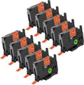 NineLeaf 10 Pack Compatible TZe-B31 Label Tape 12mm - High-Visibility