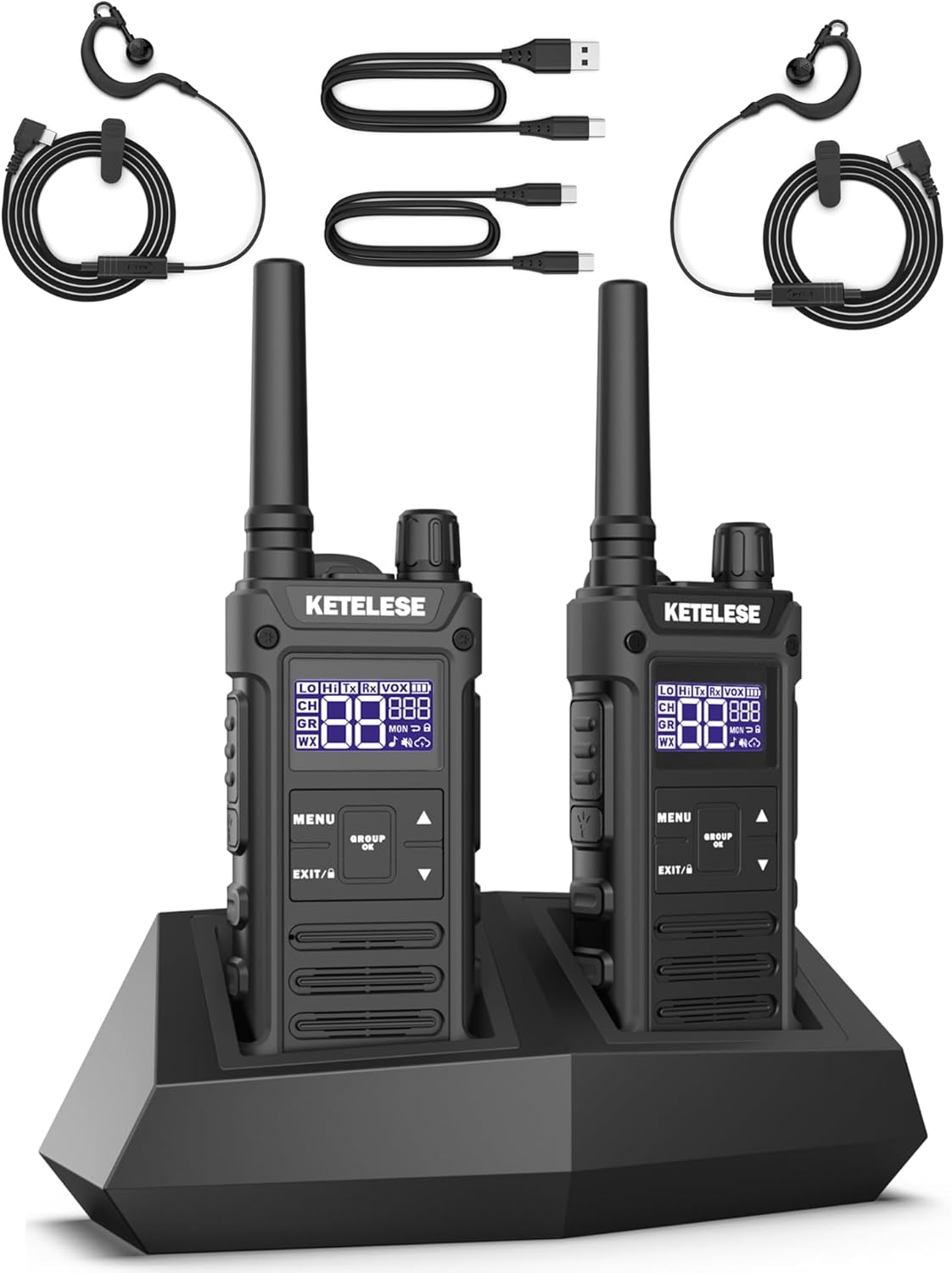 T3G IP67 Waterproof Walkie Talkies for Adults - Heavy Duty Radios