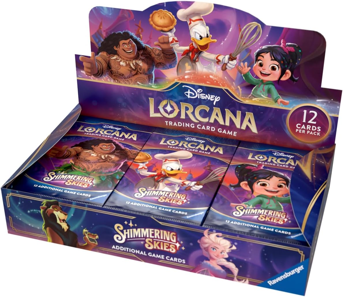 Ravensburger Disney Lorcana TCG Shimmering Skies Booster Pack Display
