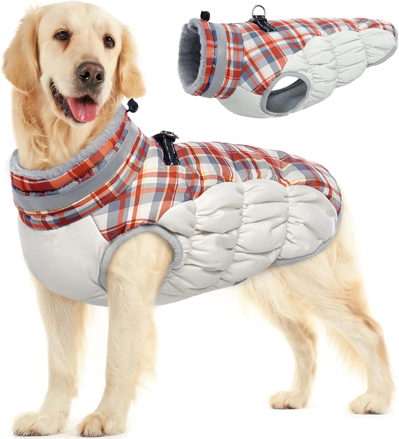 FUAMEY Dog Coat for Large Dogs - Waterproof Winter Jacket