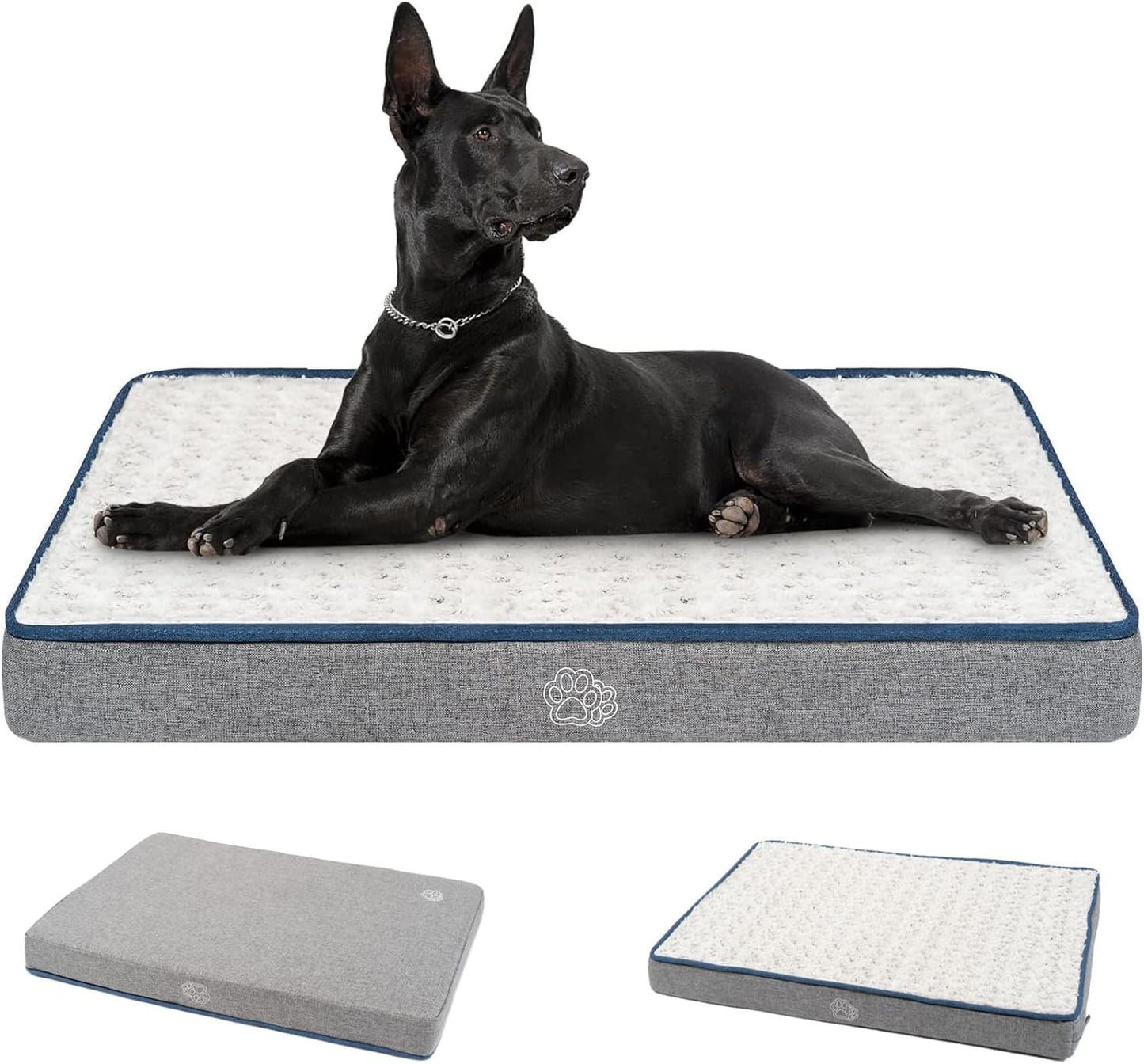 Reversible Cool and Warm Dog Bed for All Seasons Comfort
