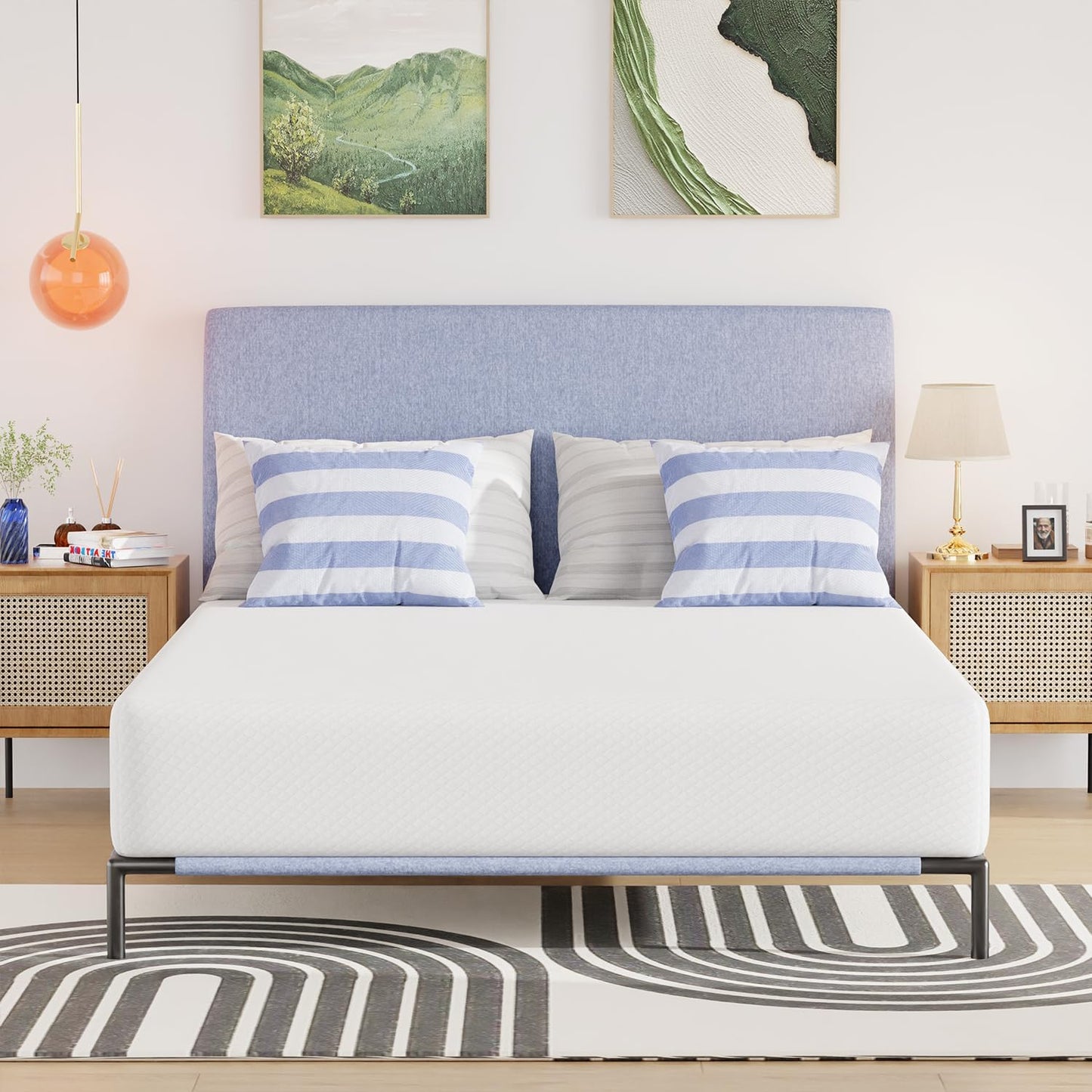 10 Inch Full Mattress with Gel Memory Foam for Comfort and Support