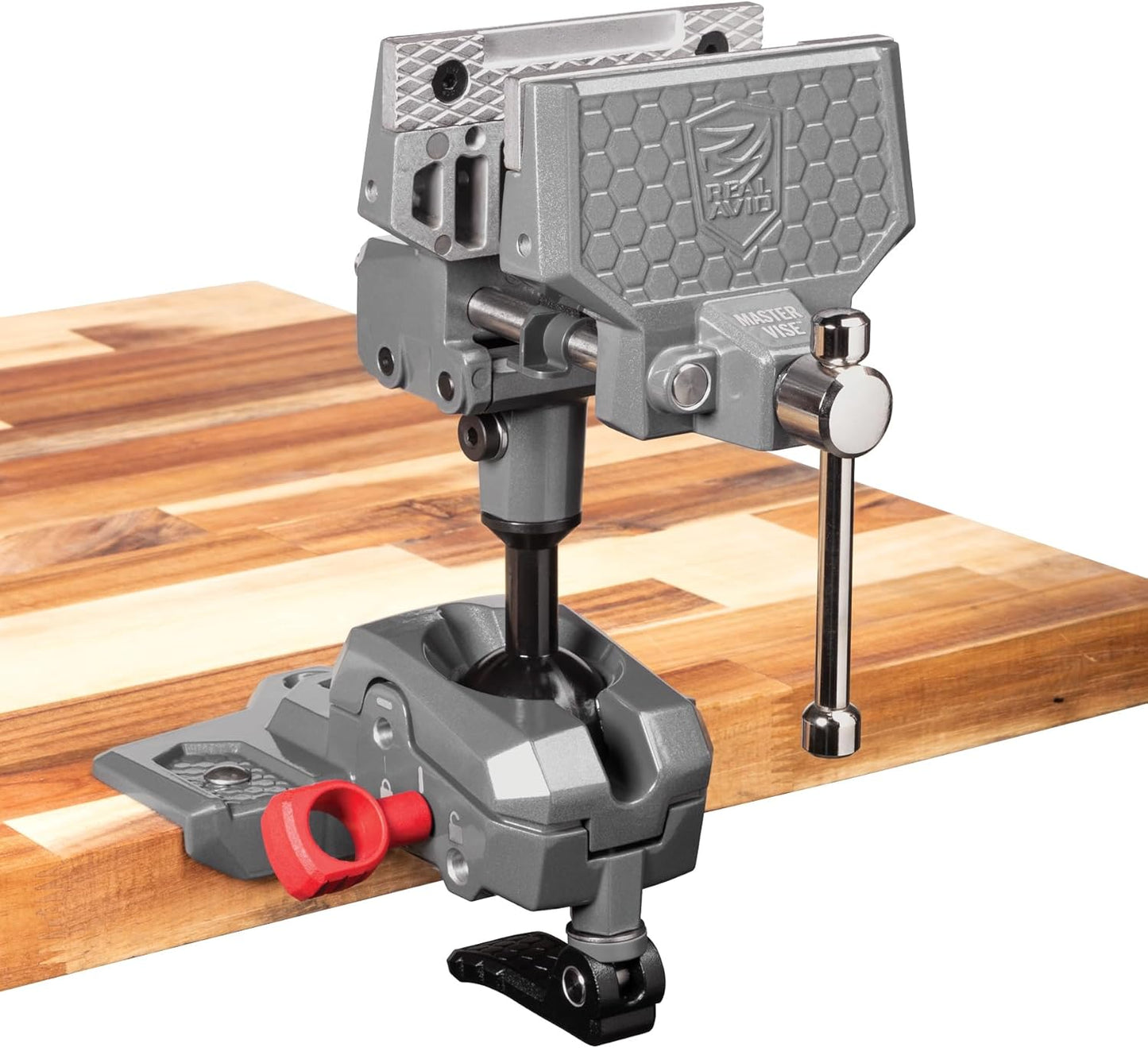 Real Avid Vise - 360 Swiveling Bench Vise for Optimal Positioning
