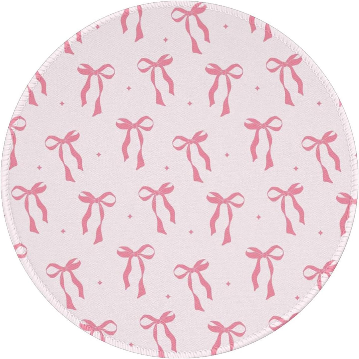 Kawaii Pink Bow Mouse Pad for Stylish Desk