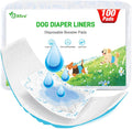 Dog Diaper Liners Booster Pads 100ct - Extra Absorbency & Soft