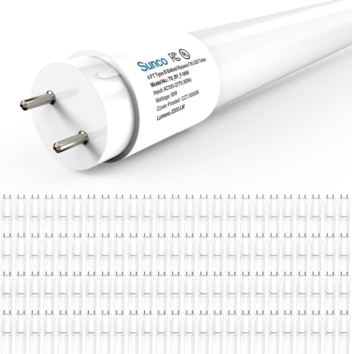 T8 LED Bulbs 4 Foot - Bright Daylight Replacement for Fluorescents