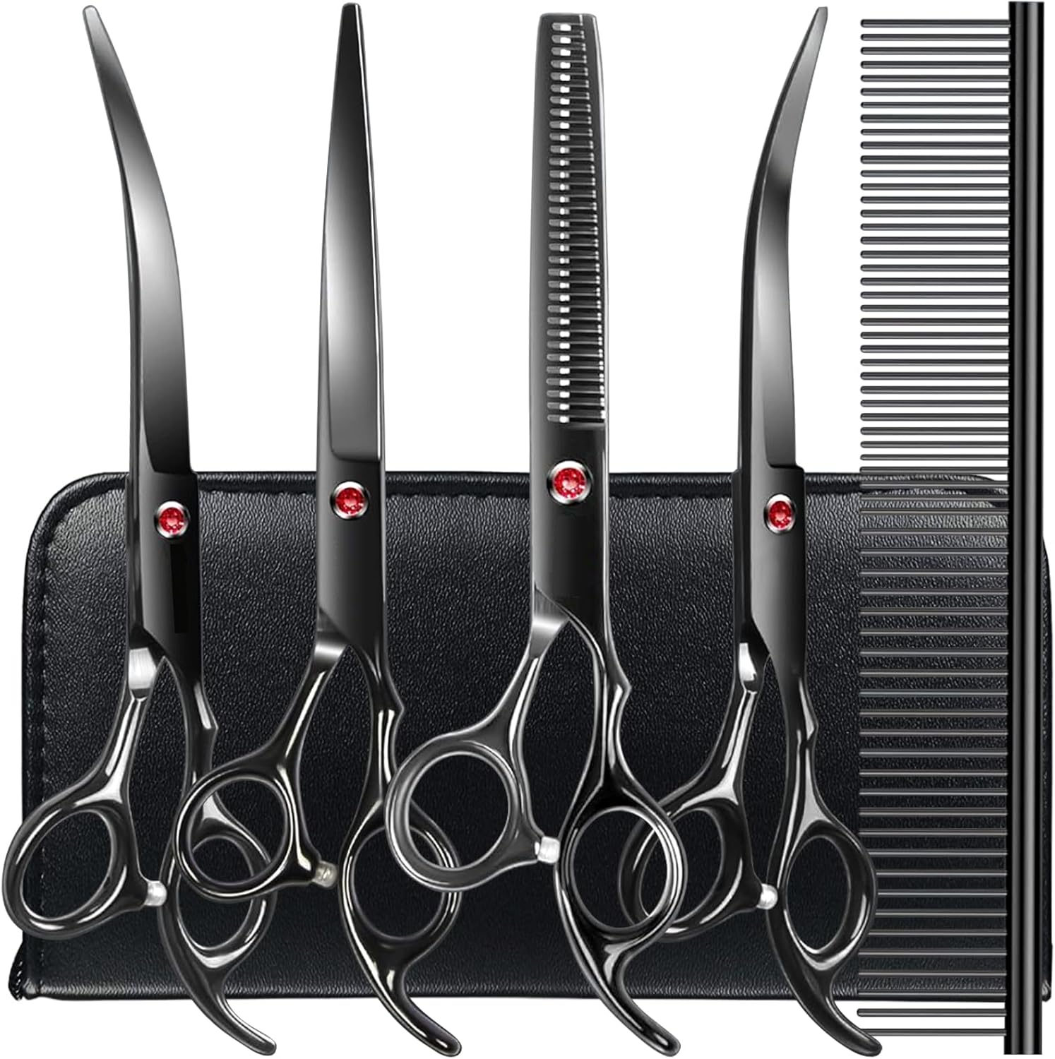 Professional Dog Grooming Scissors Kit for Easy Pet Grooming