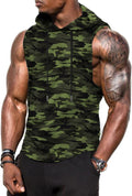 Men's Workout Hooded Tank Top - Breathable Gym Muscle Tee