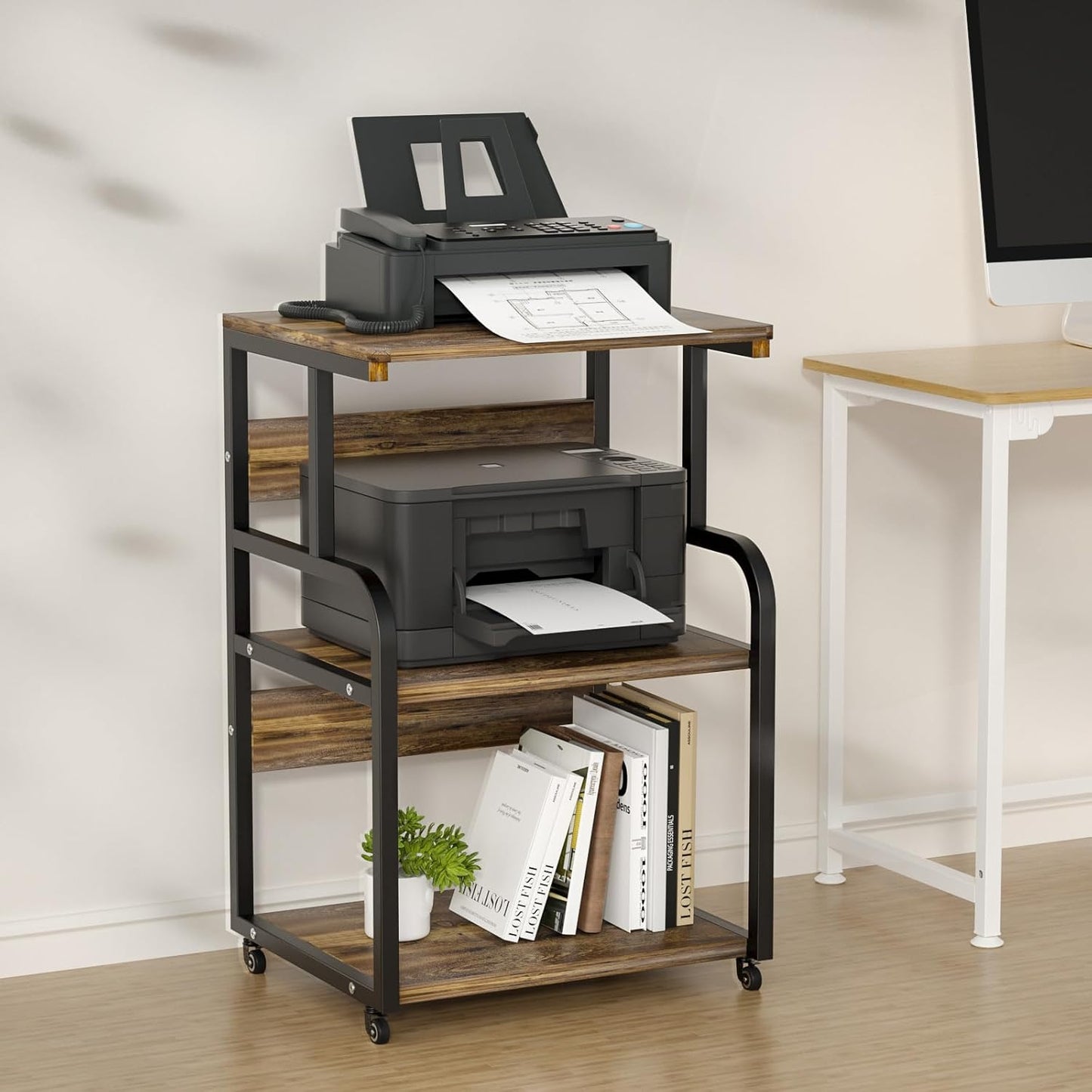 3-Tier Printer Stand - Organize with Style!